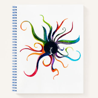 Carnet Bloc-notes en spirale LUCI, 8,5 x 11, couverture r