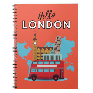 Carnet Bloc-notes Hello London