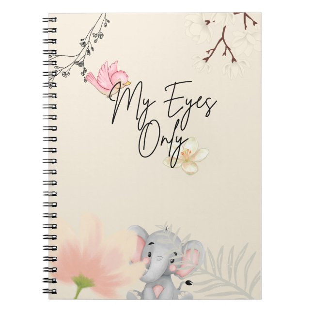 Carnet Bloc-notes pour mes yeux seulement (Devant)