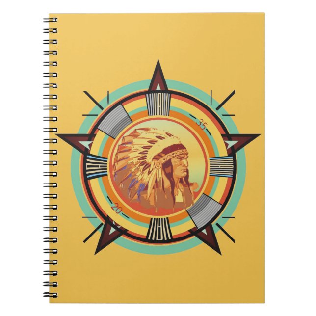 Carnet Bloc-notes pour Motif indien (Devant)