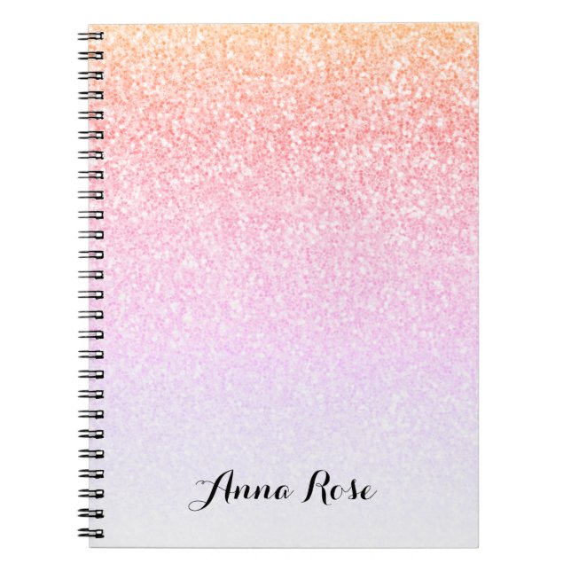 Carnet Bloc-notes pour reflet de Parties scintillant arc- (Devant)
