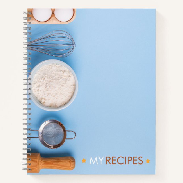 Carnet Bloc-notes Recette vierge à écrire (Devant)