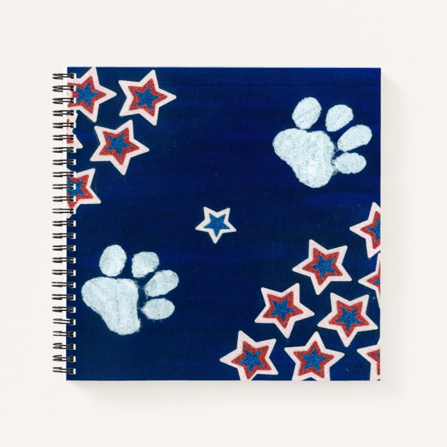 Carnet Bloc-notes USA Flag (Devant)