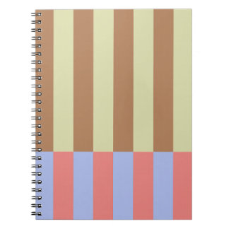 Carnet Blocs à rayures pastel