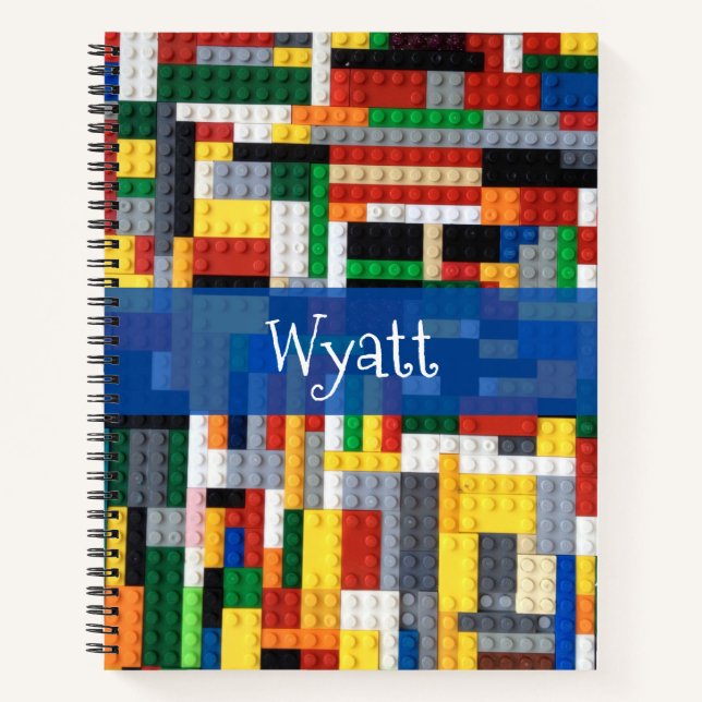 Carnet Blocs de Construction Colorés Rentrée Scolaire (Devant)