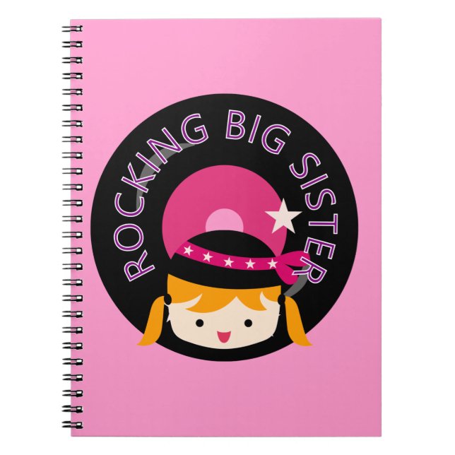 Carnet Blond Rocking Big Sister (Devant)