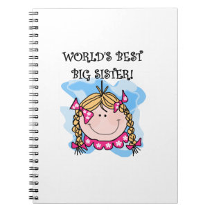 Carnet Blond World's Best Big Sister Gifts