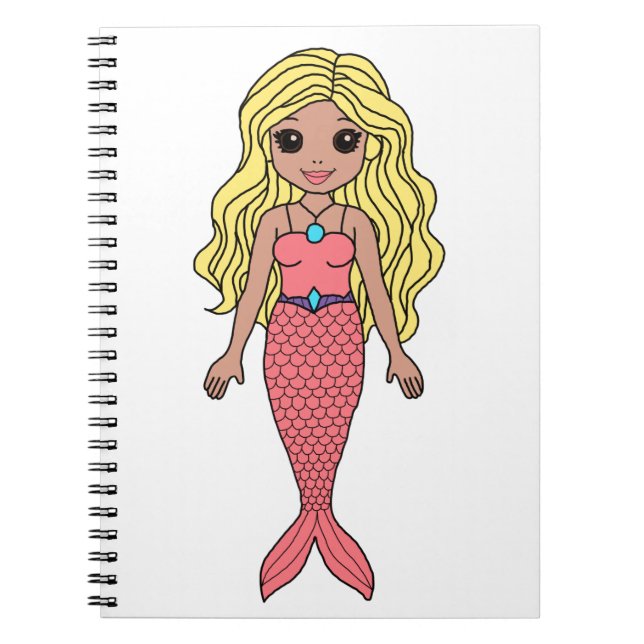 Carnet Blonde Sirène (Devant)