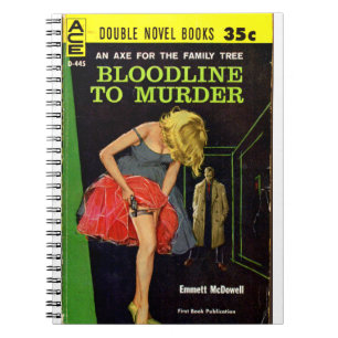 Carnet Bloodline pour assassiner la couverture de pulpe