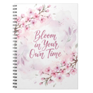 Carnet Bloom in Your Own Time Spiral Photo Notebook