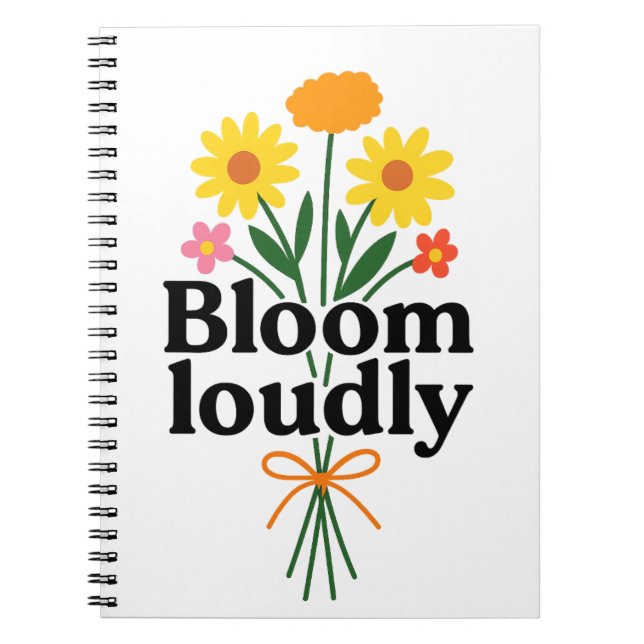 Carnet Bloom Loudly  (Devant)