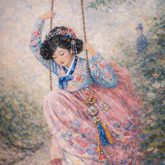 Carnet Blossom Swing – Un rêve de printemps en Hanbok Not