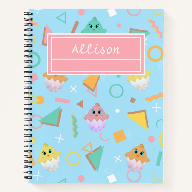 Carnet Blue Baby Chick (Devant)