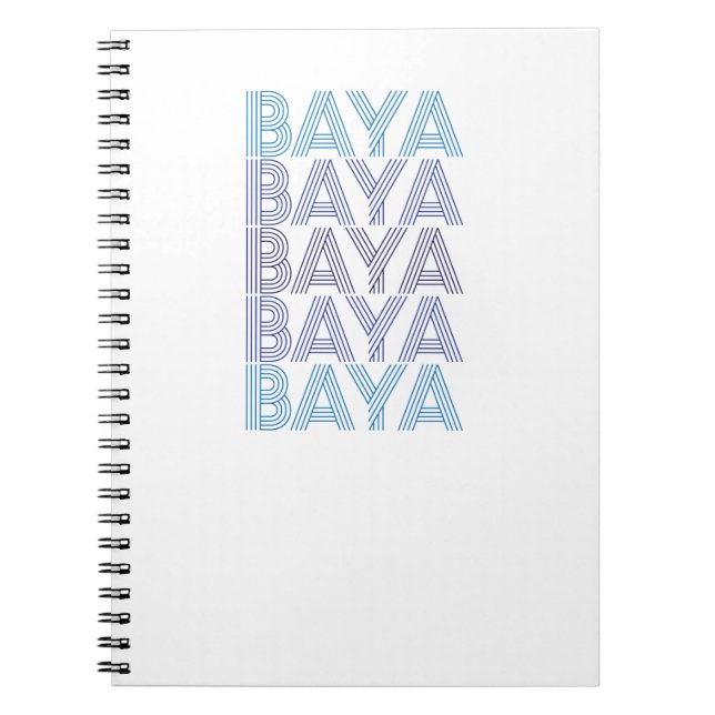 Carnet Blue Baya (Devant)