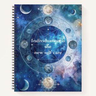 Carnet Blue Celestial Jung Inspiré Individualisation