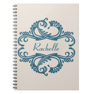 Carnet Blue Chic Damask