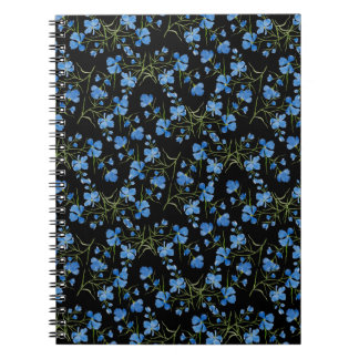 Carnet Blue Cosmos Flowers
