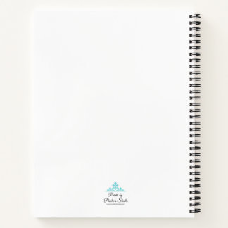 Carnet Blue Flower with pink background