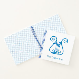 Carnet Blue Lyre
