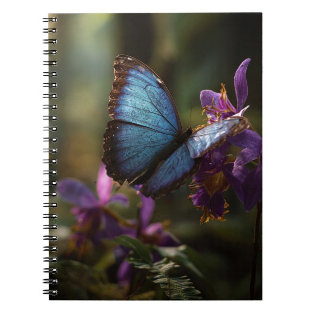 Carnet Blue Morpho Iris (Devant)