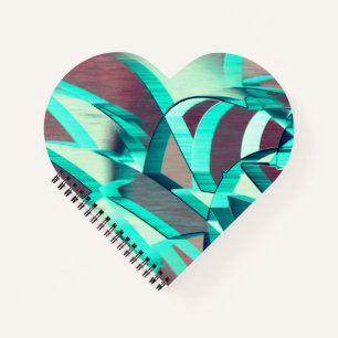 Carnet Blue or cyan streaks on red, drizzled image