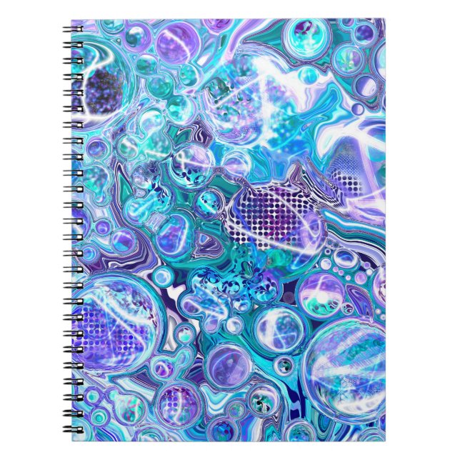 Carnet Blue Rhapsody | Art Abstrait (Devant)