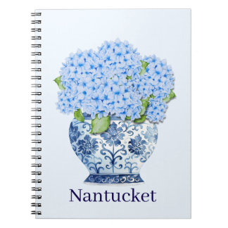 Carnet Blue & White Chinoiserie Floral Nantucket Notebook
