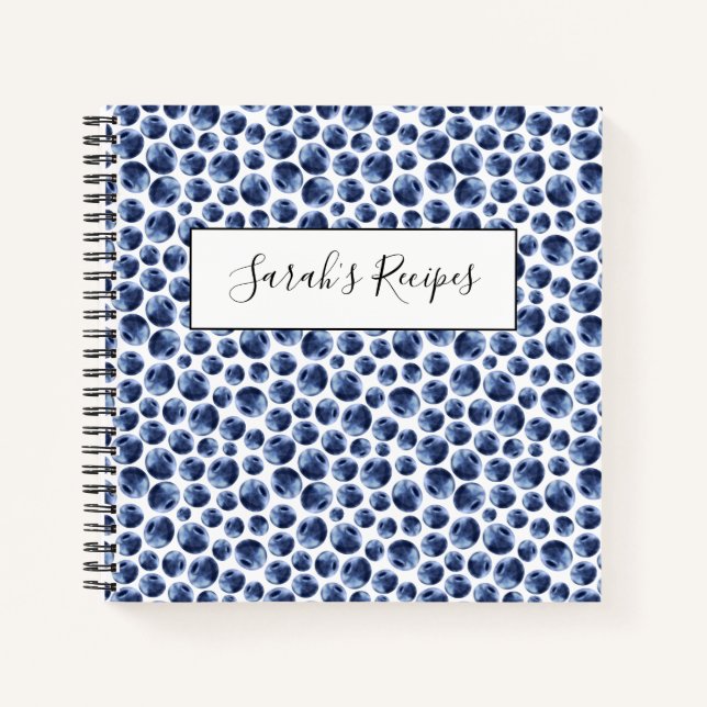 Carnet Blueberries Imprimer Motif de fruits (Devant)