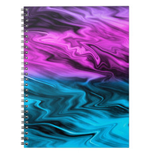 Carnet Blurred arrière - plan à la mode pourpre et bleu
