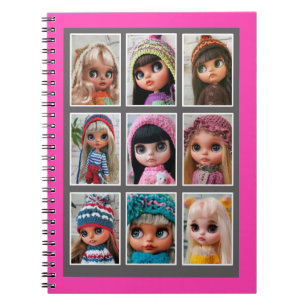 Carnet blythe poupées photos imprimer acrylique