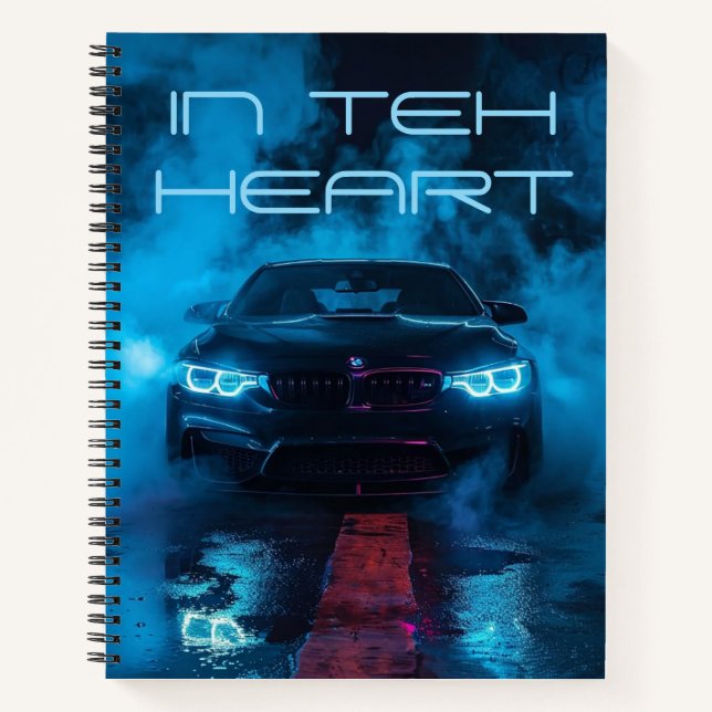 Carnet BMW dans le coeur (Devant)