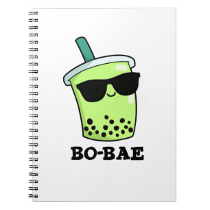 Carnet Bo-bae Funny Boba Tea Pun