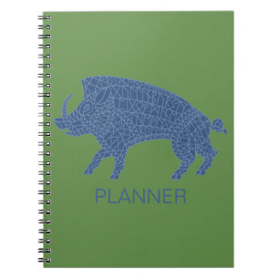 Carnet Boar sauvage avec Runes