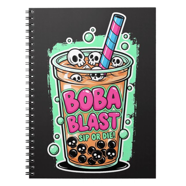 Carnet Boba Blast – Sip or Die!  (Devant)