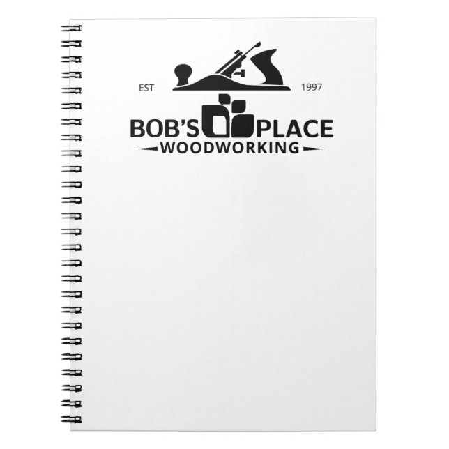 Carnet Bob's Place Woodworking Spiral Photo Notebook (Devant)