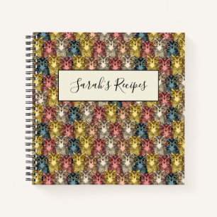 Carnet Boho coloré Boodland Owl Motif