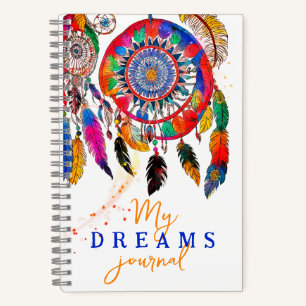 Carnet Boho Colorful Dream Catcher Ado Anniversaire Peint