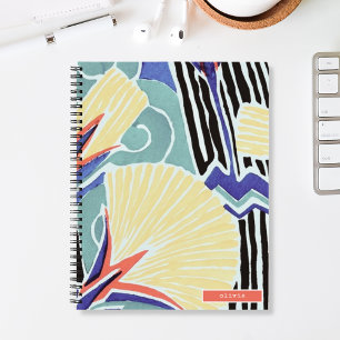Carnet Boho Colorful Floral Art Abstrait par E.A. Séguy