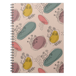 Carnet Boho Floral Abstrait