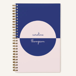 Carnet Boho Purple Rose Shape & Script Name