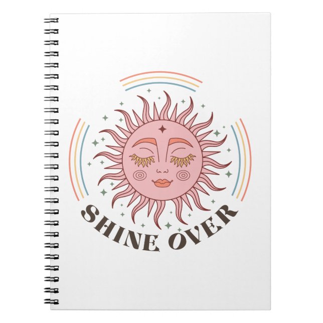 Carnet Boho Retro Sun Shine (Devant)