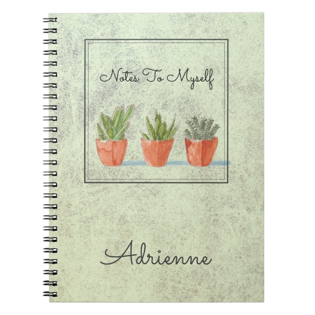 Carnet Boho Sud-Ouest Succulents Notes Pour Moi (Devant)