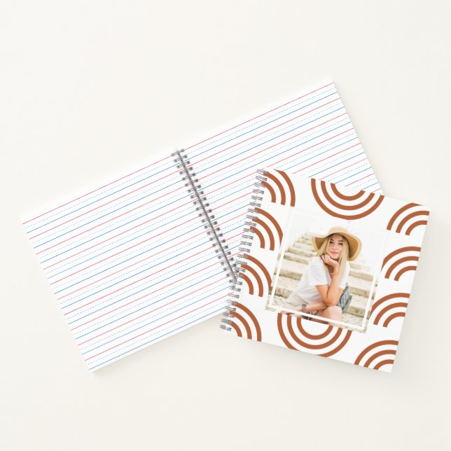 Carnet Boho Terracotta Rainbow Photo (Intérieur)
