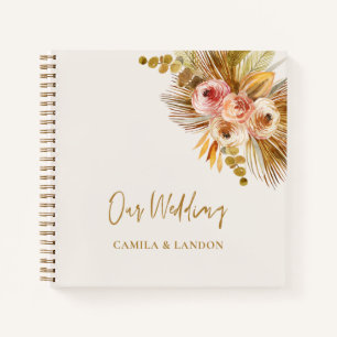 Carnet Boho Tropical Guest Book Mariage Album photo C103