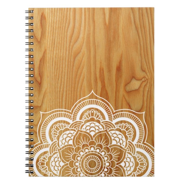 Carnet Bois et mandala (Devant)