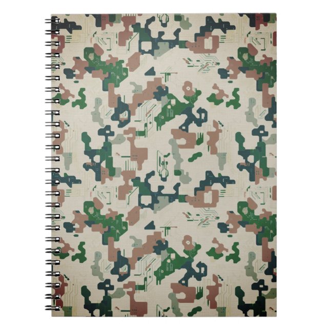 Carnet Bois pixel Terre  (Devant)