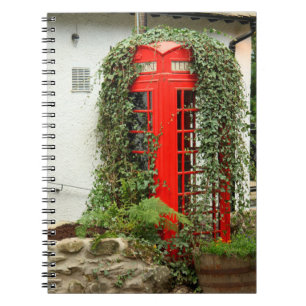 Carnet Boîte de téléphone rouge