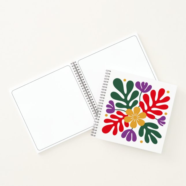Carnet Bold Abstract Notebook Floral Matisse Style Art (Intérieur)