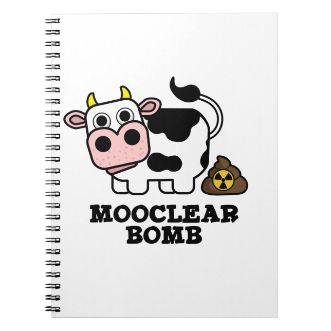 Carnet Bomb Mooclear Blague Vache Drôle (Devant)