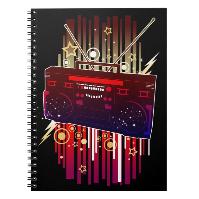 Carnet Bombe Boombox (Devant)
